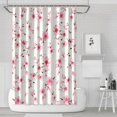 thumbnail image 1 of Waterproof Beautiful Colorful Floral Shower Curtain 72x72 Inch Boho Style Polyester Unique Shower Curtain for Bathroom Hotel Home Decor with 12 Plastic Hooks, 1 of 5