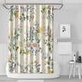 thumbnail image 1 of Waterproof Beautiful Colorful Floral Shower Curtain 72x72 Inch Boho Style Polyester Unique Shower Curtain for Bathroom Hotel Home Decor with 12 Plastic Hooks, 1 of 5