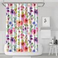 thumbnail image 1 of Waterproof Beautiful Colorful Floral Shower Curtain 72x72 Inch Boho Style Polyester Unique Shower Curtain for Bathroom Hotel Home Decor with 12 Plastic Hooks, 1 of 5