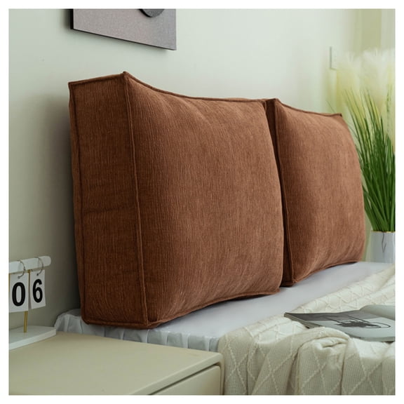 Waterproof Bed Backrest Cushion, Soft Headboard Wall Cushion, Washable Large Back Support Pillow Bed Headboard Cushion for Couch, Sofa, Wall