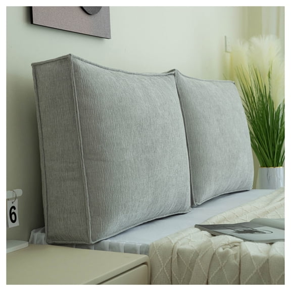 Waterproof Bed Backrest Cushion, Soft Headboard Wall Cushion, Washable Large Back Support Pillow Bed Headboard Cushion for Couch, Sofa, Wall