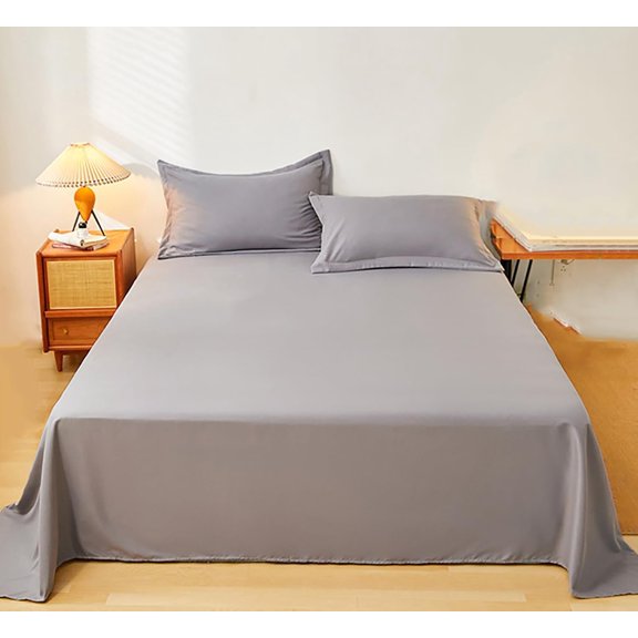 Waterproof Bed Flat Sheet Cotton Reusable Washable Mattress Protector Sheet Outdoor Furniture Cover for Bedding,Couch,Hotel, Nursing Homes Size 90.5" X 98.4". (Light Grey,King)