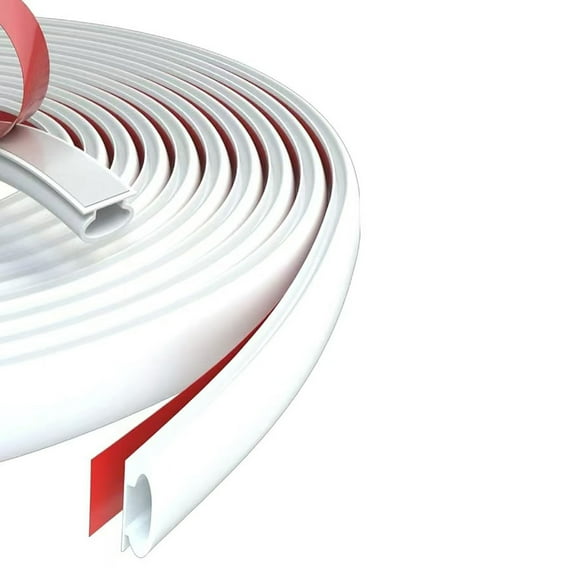 Waterproof Bendable Quarter Round Molding Peeling & Rubber Trim Flexible Trim Upgrades for Wall Corners & Stair Edges