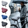 thumbnail image 1 of Waterproof Bicycle Seat Cover Elastic Drawstring Bike Saddle Protector Rain Dust Outdoor Cycling Accessory, 1 of 4