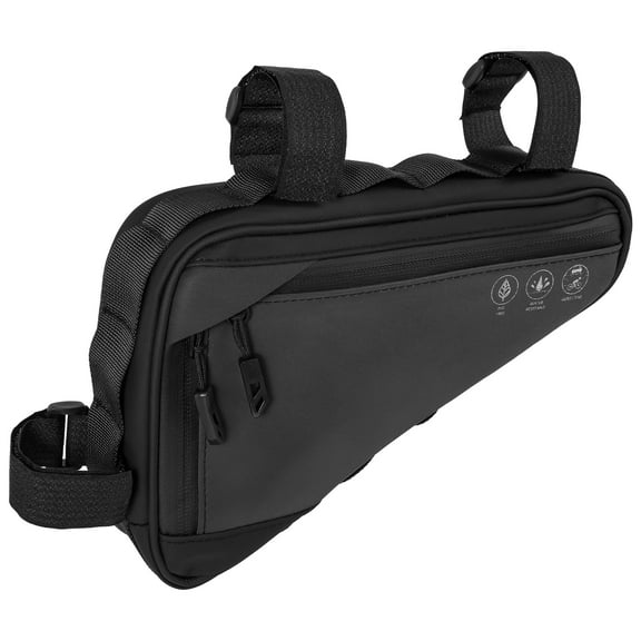 Waterproof Bike Frame Storage Bag Enduring Bicycle Triangle Bag with Two Side Pocket Reflective Bicycle Triangle Frame Pouch for Bike