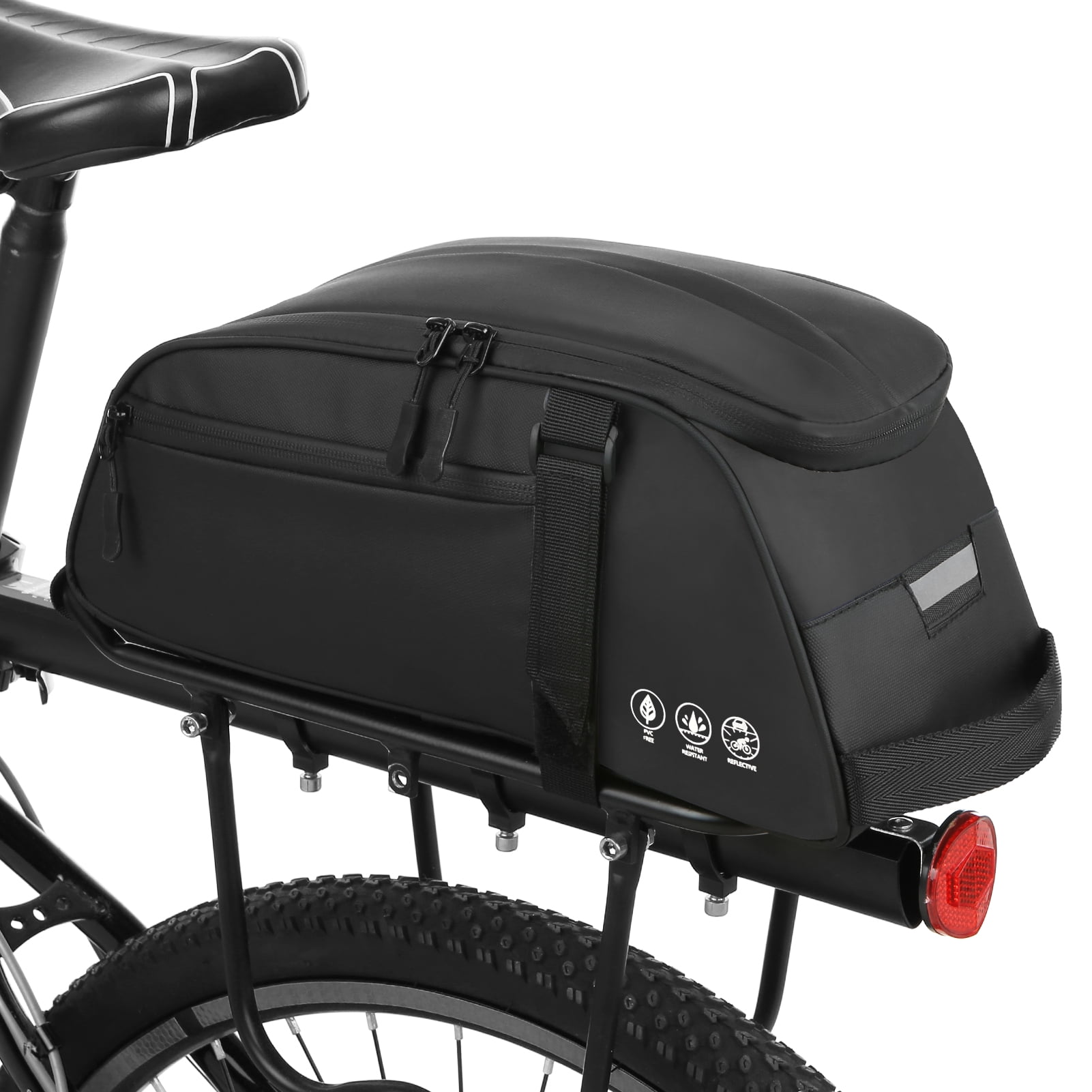 Waterproof Bike Rear Rack Bag Carrier Cycling Rear Rack Should Bag ...