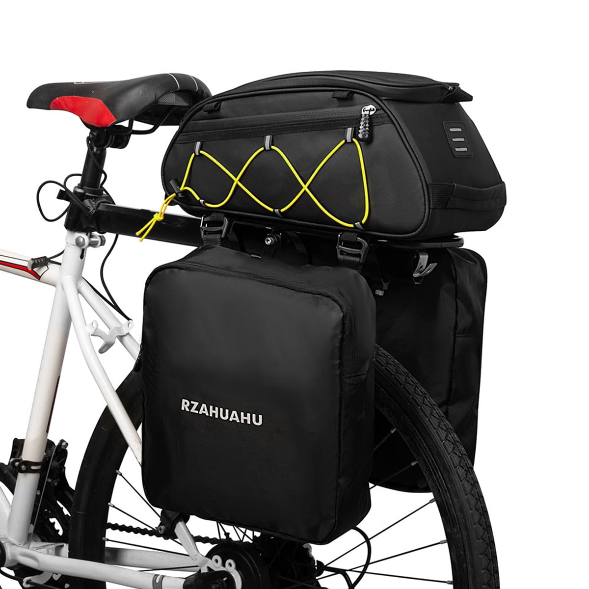 Waterproof Bike Trunk Bag Set 3in1 Rear Seat Bag with Insulated Cooler