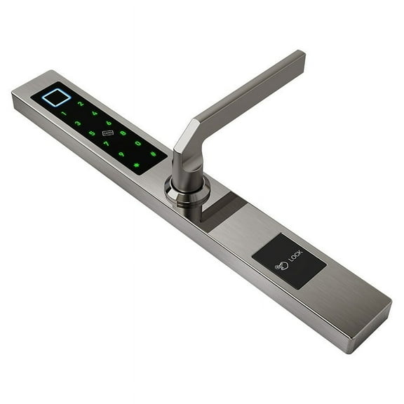 Waterproof Biometric Fingerprint Door Locks Electronic Smart Door Lock RFID Card Code Lock For Aluminum Glass Door ,Easy to Installation and Use
