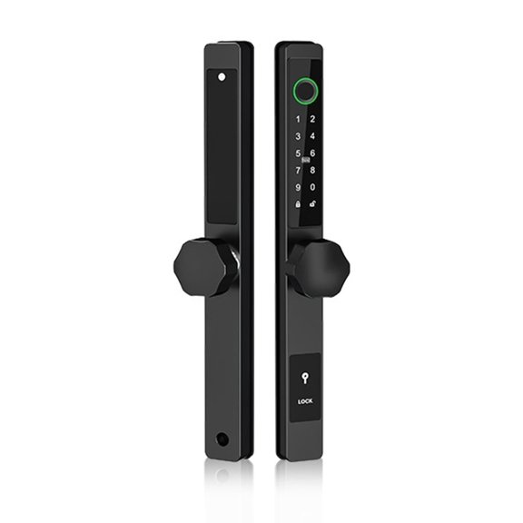 Waterproof Biometric Fingerprint Locks DQ Round Electronic Smart Door Lock RFID Card Code Lock For Aluminum Glass Door ,Digital Lock
