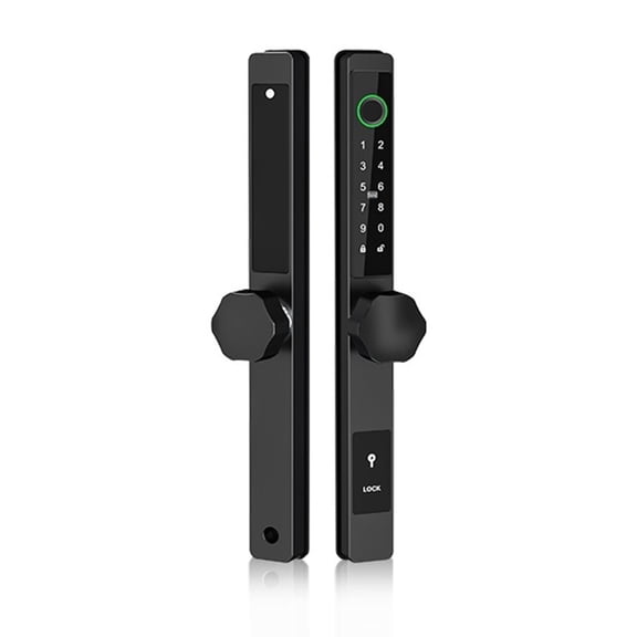 Waterproof Biometric Fingerprint Locks DQ Round Electronic Smart Door Lock RFID Card Code Lock For Aluminum Glass Door ,More Secure