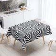 thumbnail image 1 of Waterproof Black and White Geometric Plaid Tablecloth Wedding Restaurant Decor Rectangular Kitchen Table Home, 1 of 5