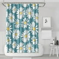 thumbnail image 1 of Waterproof Blue Daisy Shower Curtain 72x72 Inch Boho Style Polyester Unique Shower Curtain for Bathroom Hotel Home Decor with 12 Plastic Hooks, 1 of 5