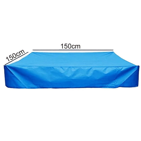 Waterproof Blue Garden Sandpit Cover: Protects Kids' Toys & Sand!