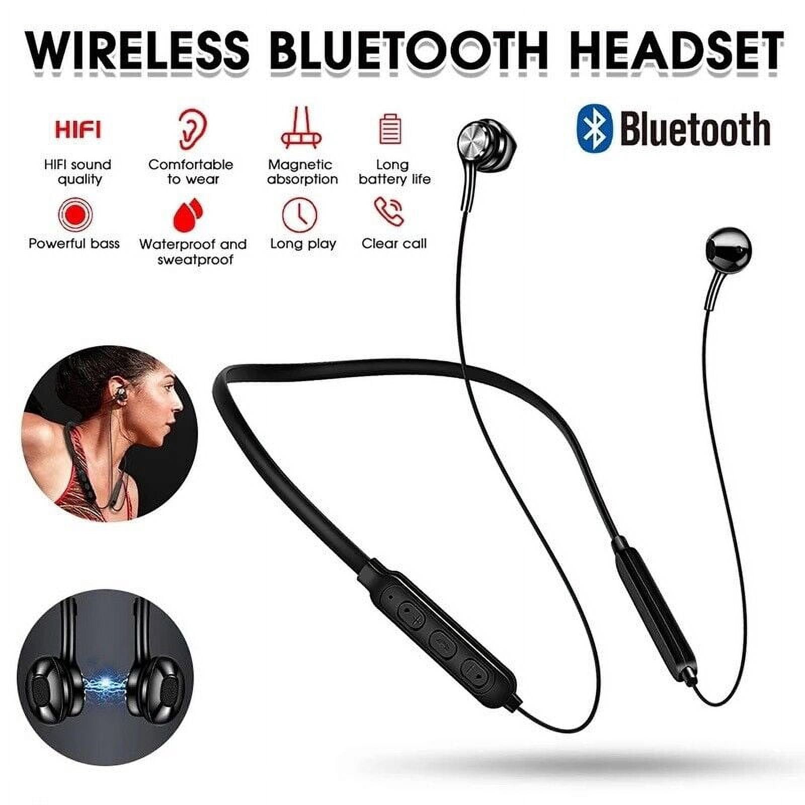 Waterproof Bluetooth 5.0 Stereo Earbuds - Sport Wireless Headphones With Mic