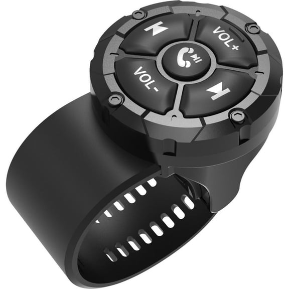 Waterproof Bluetooth Remote Control, Motorcycle Bike Handlebar Music Controller with Mic, Wireless Steering Wheel Button