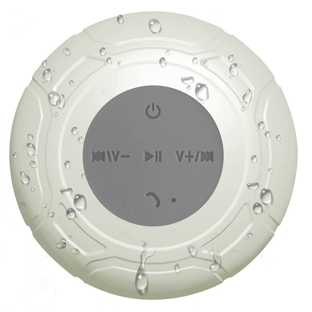 Waterproof Bluetooth Shower Speaker Portable Wireless Water-Resistant ...