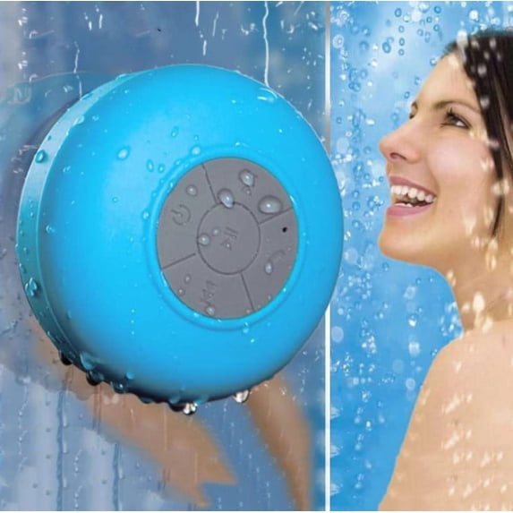 Waterproof Bluetooth Shower Speaker with Suction Cup and Build-in Mic Speakerphone