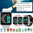 thumbnail image 1 of Waterproof Bluetooth Smart Watch Phone Mate Heart Rate Monitor For iOS Android, White, 1 of 7