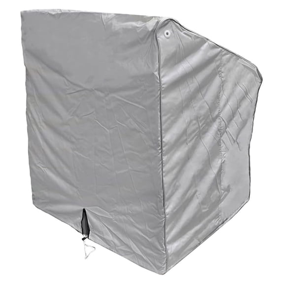 Waterproof Boat Center Console Cover, Heavy Duty 600D Marine Grade Polyester Helm Cover for Center Console Boat, Large Size Fits up to 46" W X 40" D X 45" H Grey Color
