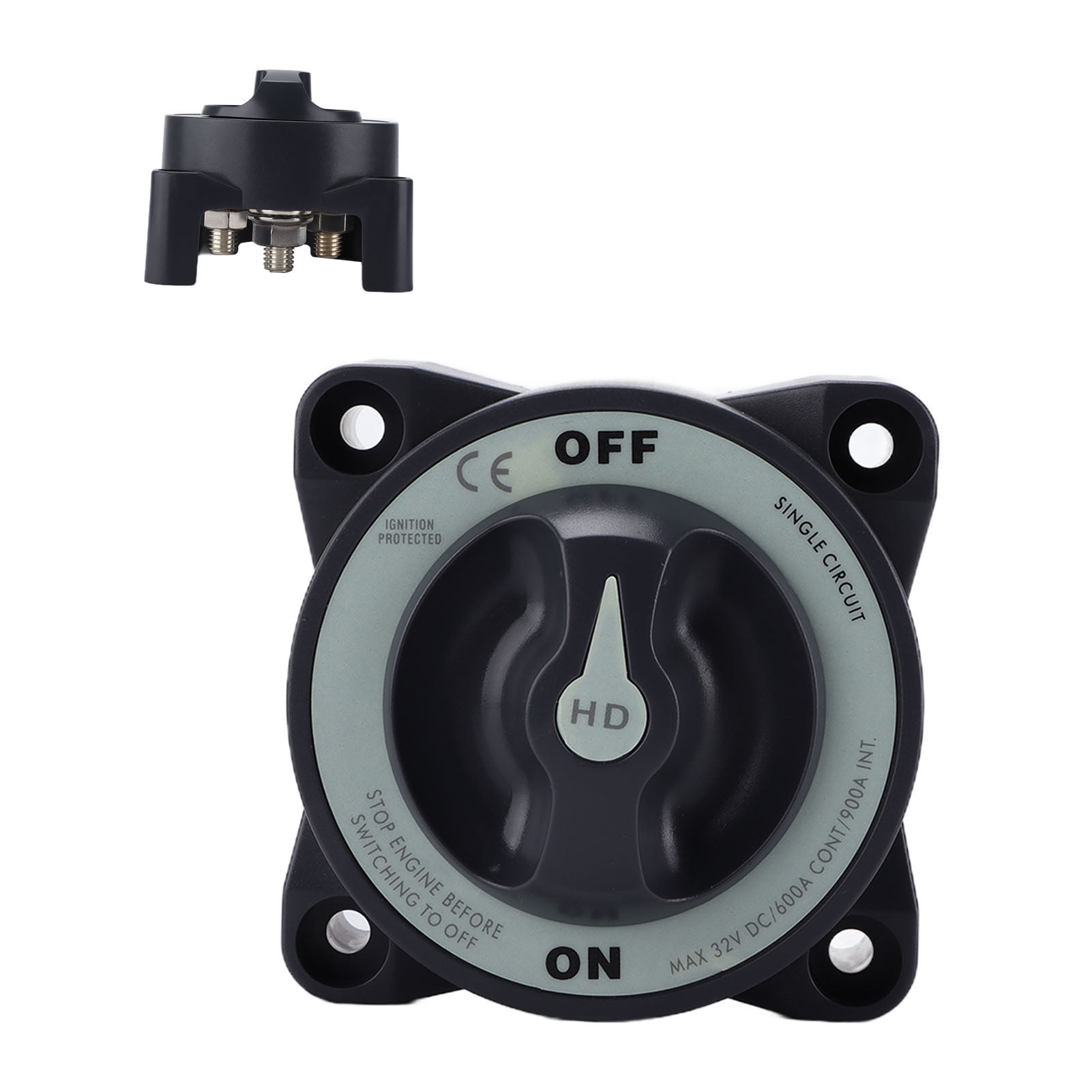 Waterproof Boat Dual Battery Isolator Switch, ESeries 32V Marine Dual