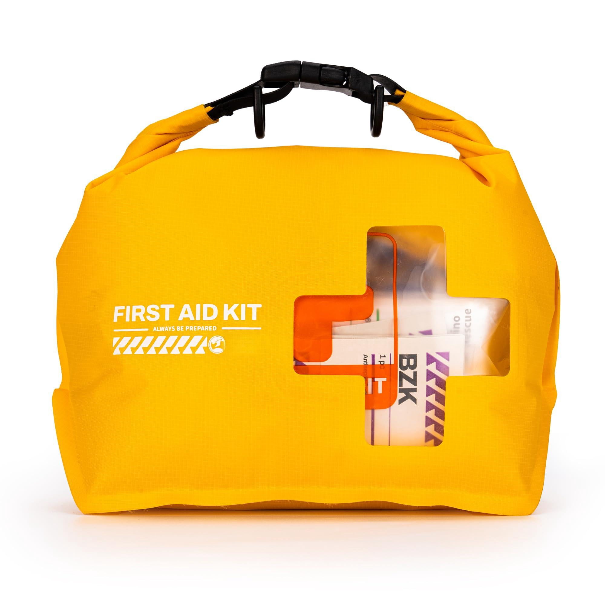 Waterproof Boat First Aid Kit  Lightweight Accessories Dry Bag Emergency Marine Supplies For Outdoor Kayak Fishing Floating Swimming Beach & Camping (yellow)