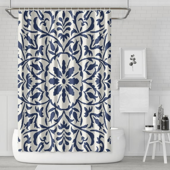 Waterproof Bohemian Shower Curtain 72x72 Inch Boho Style Polyester Unique Shower Curtain for Bathroom Hotel Home Decor with 12 Plastic Hooks