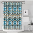 thumbnail image 1 of Waterproof Bohemian Shower Curtain 72x72 Inch Boho Style Polyester Unique Shower Curtain for Bathroom Hotel Home Decor with 12 Plastic Hooks, 1 of 5