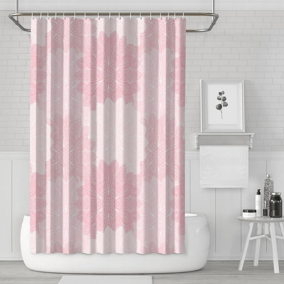 Waterproof Bohemian Shower Curtain 72x72 Inch Boho Style Polyester Unique Shower Curtain for Bathroom Hotel Home Decor with 12 Plastic Hooks