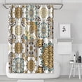 thumbnail image 1 of Waterproof Bohemian Shower Curtain 72x72 Inch Boho Style Polyester Unique Shower Curtain for Bathroom Hotel Home Decor with 12 Plastic Hooks, 1 of 5