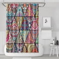 thumbnail image 1 of Waterproof Bohemian Shower Curtain 72x72 Inch Boho Style Polyester Unique Shower Curtain for Bathroom Hotel Home Decor with 12 Plastic Hooks, 1 of 5