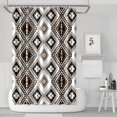 thumbnail image 1 of Waterproof Bohemian Shower Curtain 72x72 Inch Boho Style Polyester Unique Shower Curtain for Bathroom Hotel Home Decor with 12 Plastic Hooks, 1 of 5