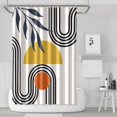 thumbnail image 1 of Waterproof Bohemian Shower Curtain 72x72 Inch Boho Style Polyester Unique Shower Curtain for Bathroom Hotel Home Decor with 12 Plastic Hooks, 1 of 5
