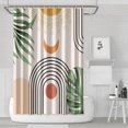 thumbnail image 1 of Waterproof Bohemian Shower Curtain 72x72 Inch Boho Style Polyester Unique Shower Curtain for Bathroom Hotel Home Decor with 12 Plastic Hooks, 1 of 5