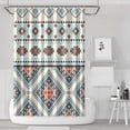 thumbnail image 1 of Waterproof Bohemian Shower Curtain 72x72 Inch Boho Style Polyester Unique Shower Curtain for Bathroom Hotel Home Decor with 12 Plastic Hooks, 1 of 5