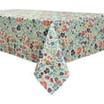 thumbnail image 1 of Waterproof Boho Farmhouse Table Cloth 60x102 inch for Oblong Tables - Water Resistant Floral Tablecloth - Botanical Table Cover for Kitchen Patio Parties Picnics Dining Occasion, 1 of 6