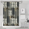 thumbnail image 1 of Waterproof Boho Patchwork Vintage Shower Curtain 72x72 Inch Bohemian Style Stitching Colorful Floral Retro Shower Curtains for Bathroom Hotel Home Decor with 12 Hooks, 1 of 5