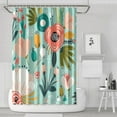 thumbnail image 1 of Waterproof Boho Style Shower Curtain 72x72 Inch Bohemian Colorful Floral Shower Curtains for Bathroom Hotel Home Decor with 12 Hooks, 1 of 5