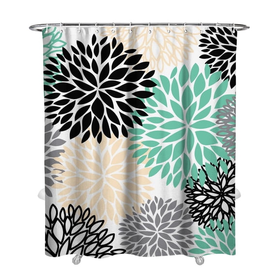 Waterproof Boho Style Vintage Shower Curtain 72x84 Inch Boho Style Polyester Unique Shower Curtain for Bathroom Hotel Home Decor with 12 Plastic Hooks