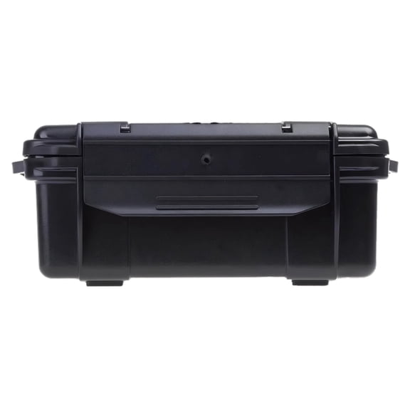 Waterproof Box, 7.9 x 3.9 x 3.1 in / 20 x 10 x 8 cm Shockproof Airtight Survival Box with Inner Sponge, Hard Plastic Tool Storage Container, Portable Carry Case