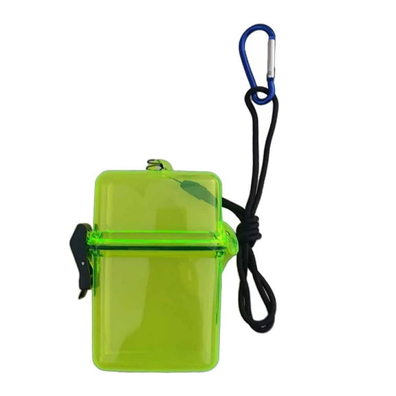 Waterproof Box Container Clip for Scuba Diving Snorkel Kayak Yellow