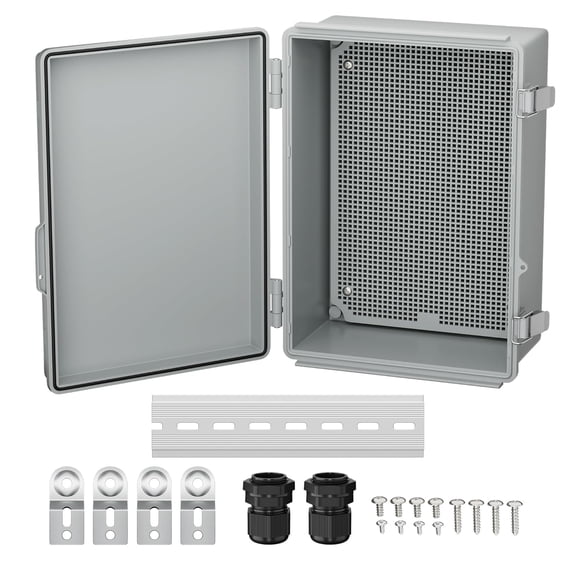 Waterproof Box for Electronics Outside 11.4x7.5x5.5 Outdoor Weatherproof Electrical Box Plastic Weather Proof Nema 4 Enclosure