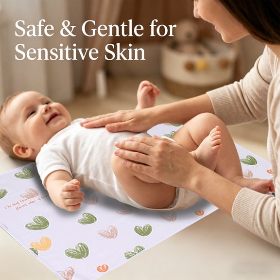 Waterproof Breathable Baby Crib Mattress Pad, Cute Printed Washable Toddler Bed Protector