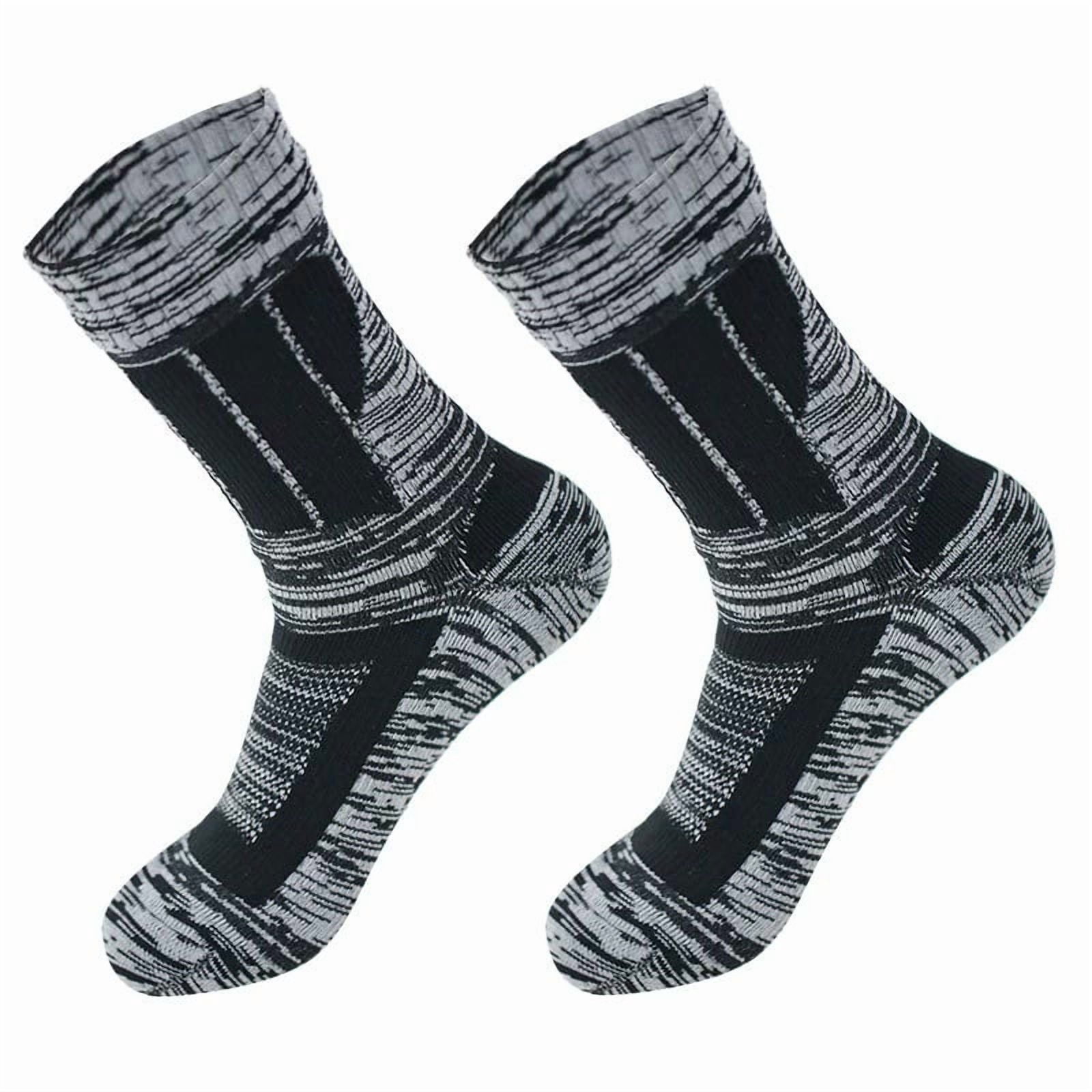 Waterproof Breathable Hiking Socks, 3-Layer Moisture-Wicking Crew Socks ...