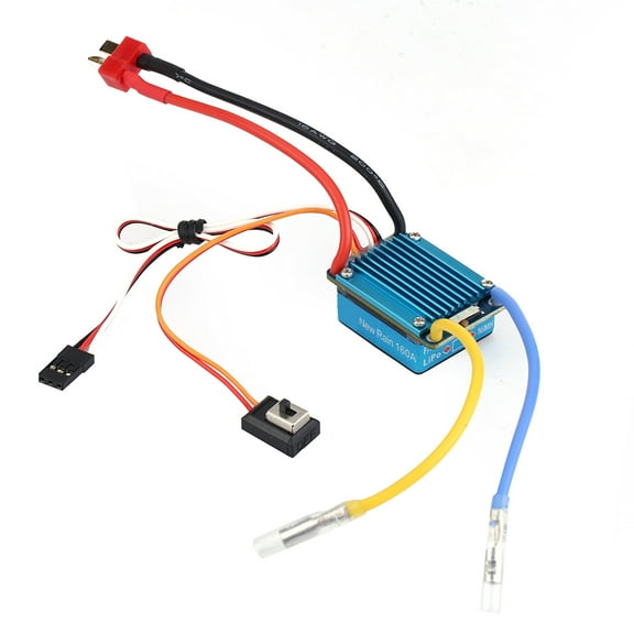 Waterproof Brushed ESC, Electronic Speed Controller, Materials RC 160A For 1/12 RC Cars 1/10 Scale RC Cars
