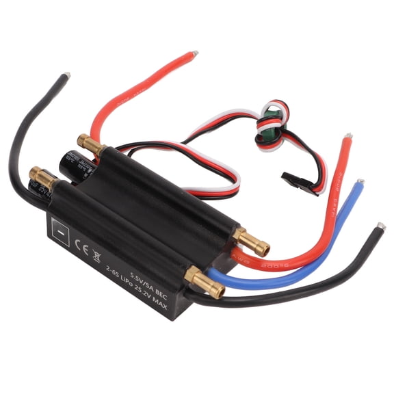 Waterproof Brushless ESC 50A Two Way Bidirectional Electronic Speed Controller Dual Manuals High Performance Power Drive Component for RC Boat Airship Model (11.00x10.00x3.00 inches)