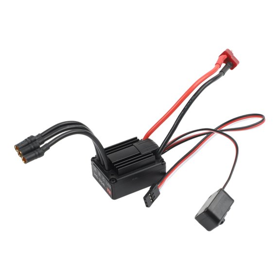 Waterproof Brushless ESC HG35A 35A for 1:18 RC Cars, External Programming Port, Low Voltage Over-Heat Protection, 2-3S for LIPO Compatible, Sensorless Controller(A)