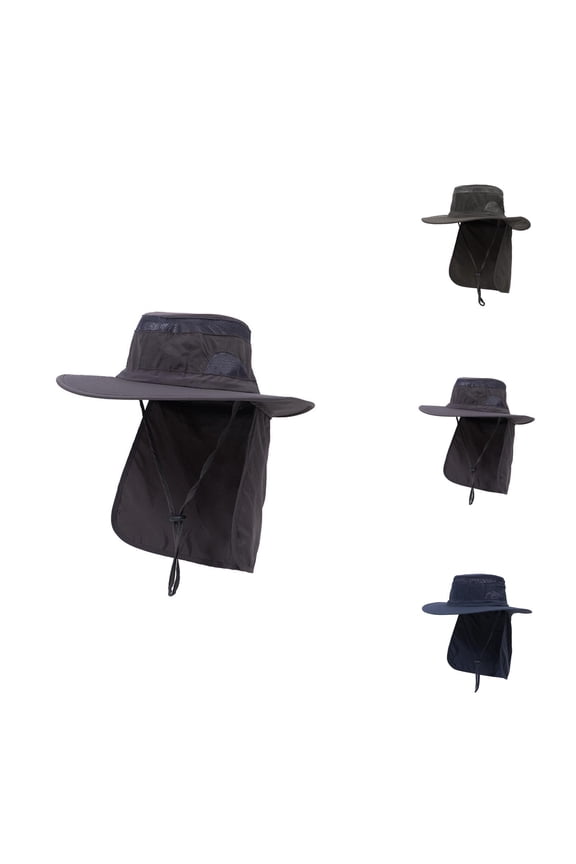 Waterproof Bucket Hat - Outdoor Boonie Hat for Rain Hiking Camping Men Womens Mountaineering Fishing Camouflage Hood Rope Outdoor Shade Foldable Casual Bucket Hat