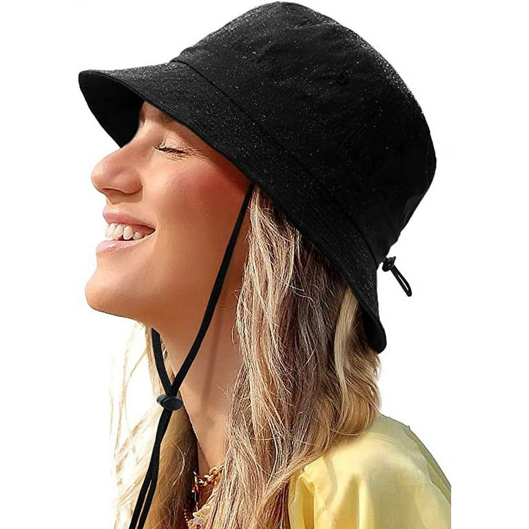 Waterproof Bucket Hat for Women Men Rain Hat UPF 50 Wide Brim