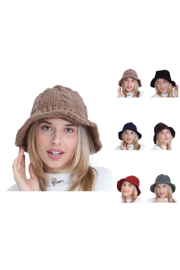 Waterproof Bucket Hats Women - Quick Dry Sun Hat Rain Outdoor Women's Autumn And Winter Woolen Pot Hat Fashion And Cute Knitted Warm And Cold Fisherman Hat
