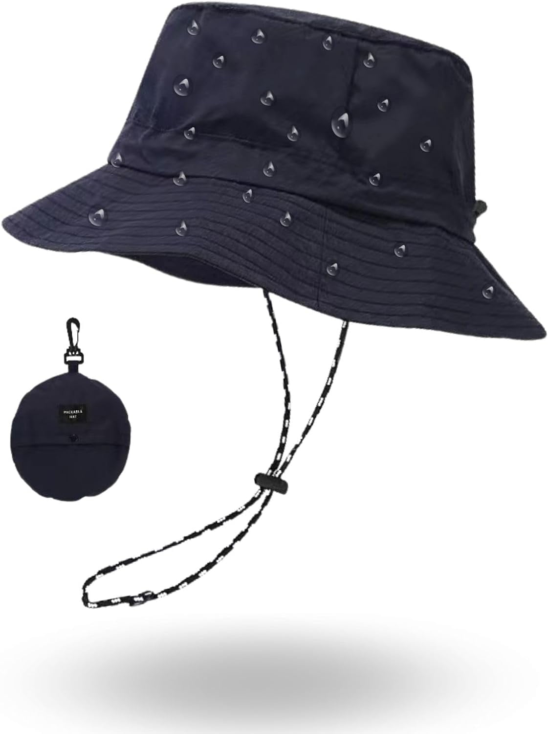 Bucket Hats With Chin Strap 1pc Waterproof Packable Bucket Rain